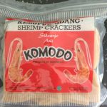 Komodo Prawn Crackers/Kerupuk Udang 500gr (Big Size in a Plastic Red) (Raw)
