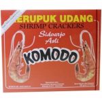 Komodo Prawn Crackers/Kerupuk Udang 500gr (Big Size in a Box Red) (Raw)
